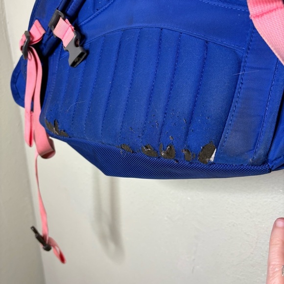 The North Face Blue and Pink Surge II Backpack - Picture 6 of 7